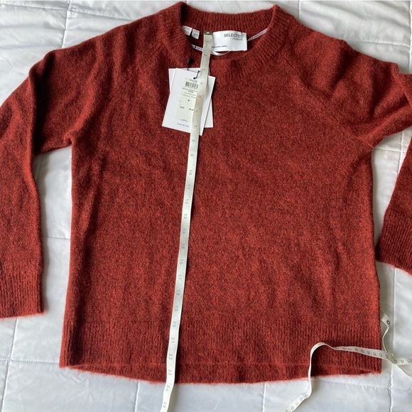 Selected Femme Maroon Knit Sweater - Picture 4 of 6